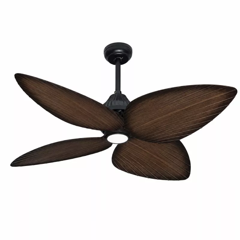 Quạt trần đèn 4 cánh thiết kế hình lá phong cách cổ điển QT-275 - Hình ảnh 2