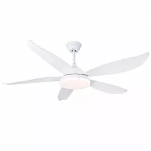Quạt trần đèn thiết kế 5 cánh nhựa tối giản, hiện đại QT-254