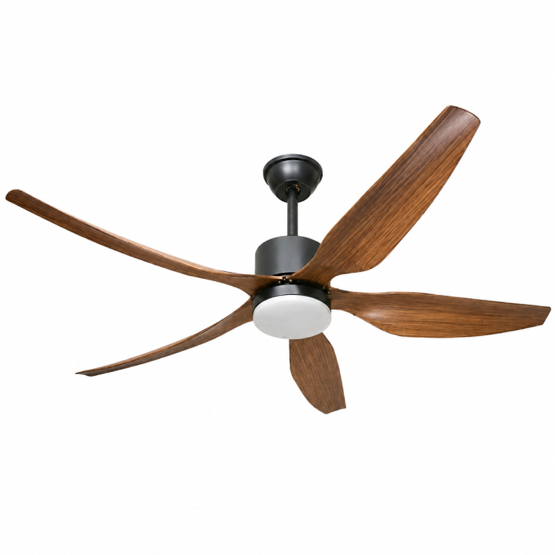 Quạt trần đèn thiết kế 5 cánh nhựa tối giản, hiện đại QT-263 - Hình ảnh 2