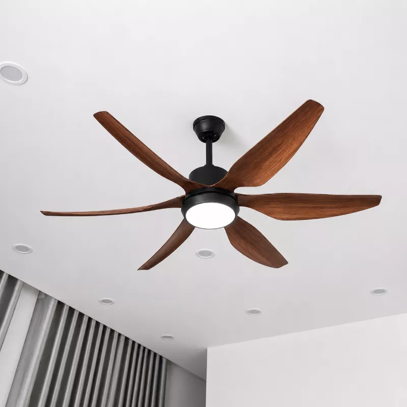 Quạt trần đèn thiết kế 6 cánh nhựa tối giản, hiện đại QT-261 - Hình ảnh 3