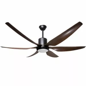 Quạt trần đèn thiết kế 6 cánh nhựa tối giản, hiện đại QT-262