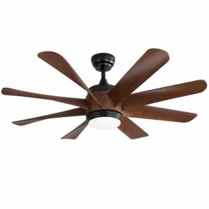 Quạt trần đèn thiết kế 8 cánh nhựa tối giản, hiện đại QT-250