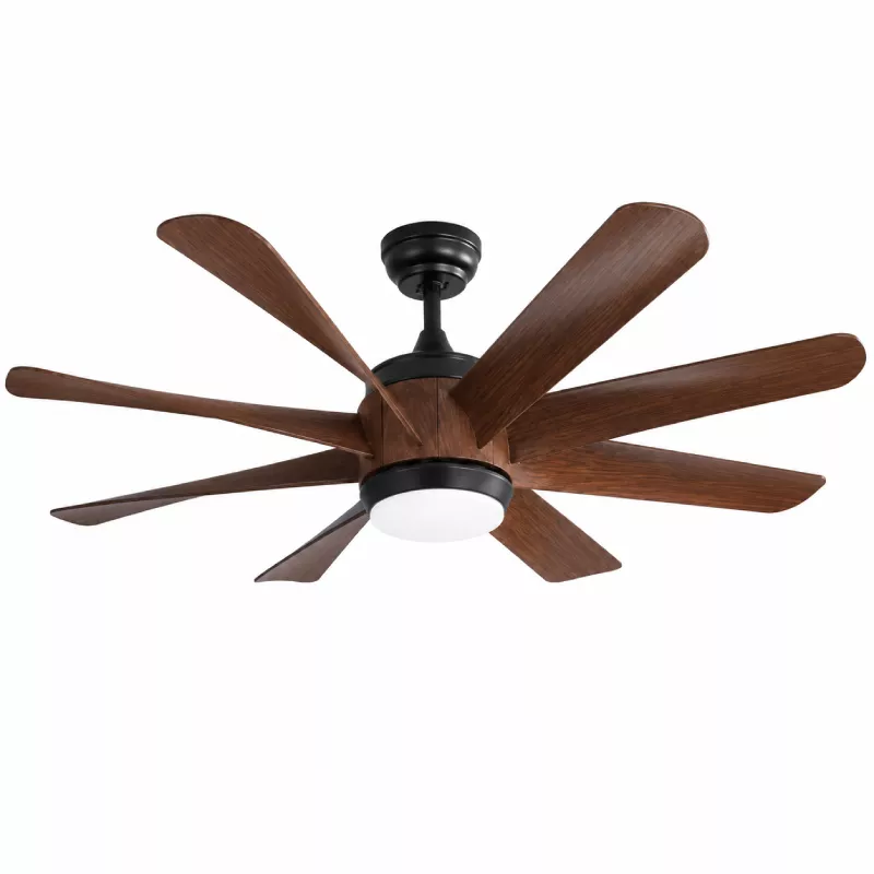 Quạt trần đèn thiết kế 8 cánh nhựa tối giản, hiện đại QT-250 - Hình ảnh 2