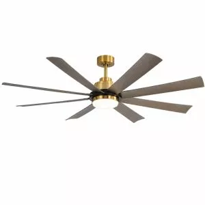 Quạt trần đèn thiết kế 8 cánh nhựa tối giản, hiện đại QT-251