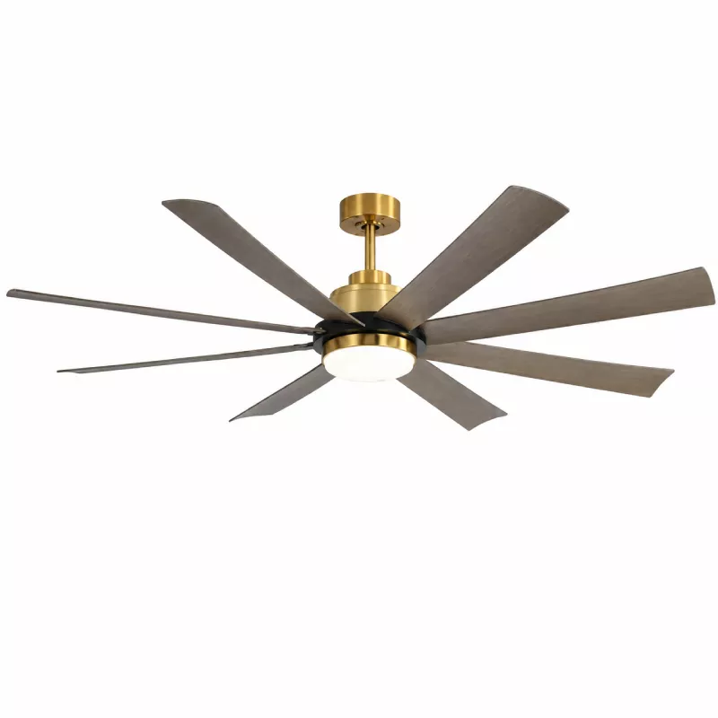 Quạt trần đèn thiết kế 8 cánh nhựa tối giản, hiện đại QT-251 - Hình ảnh 2