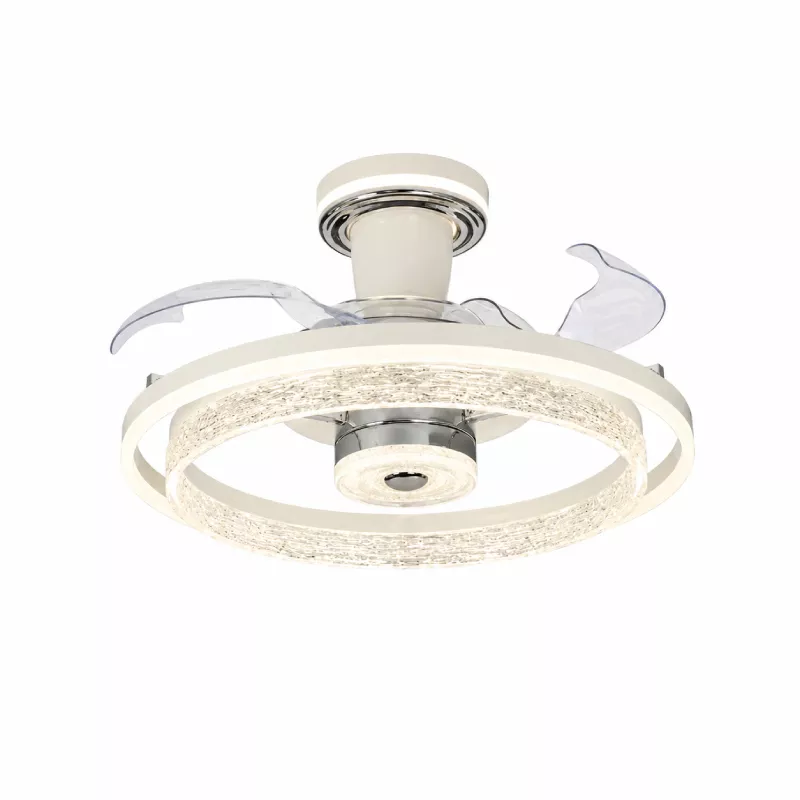Quạt trần đèn thiết kế cánh nhựa tối giản, hiện đại QT-277 - Hình ảnh 2