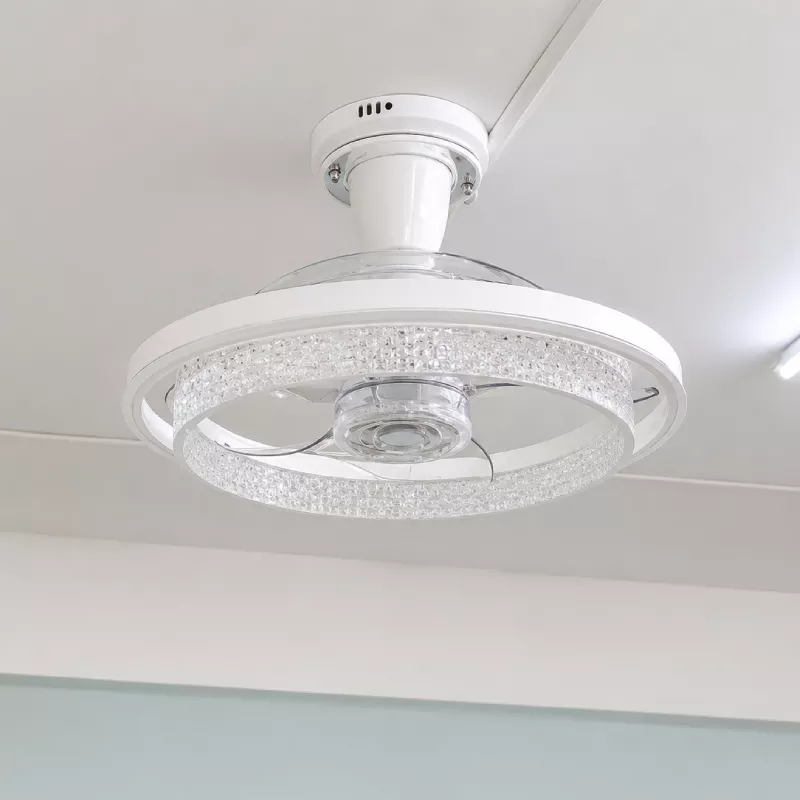 Quạt trần đèn thiết kế cánh nhựa tối giản, hiện đại QT-277 - Hình ảnh 3