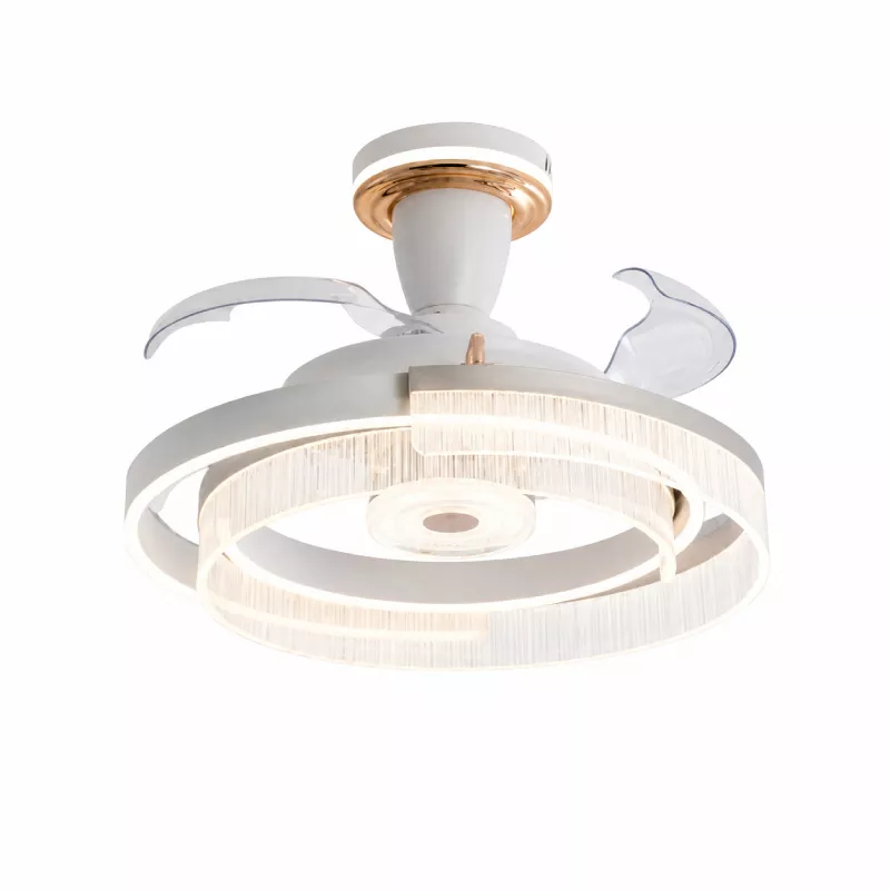 Quạt trần đèn thiết kế cánh nhựa tối giản, hiện đại QT-278 - Hình ảnh 2