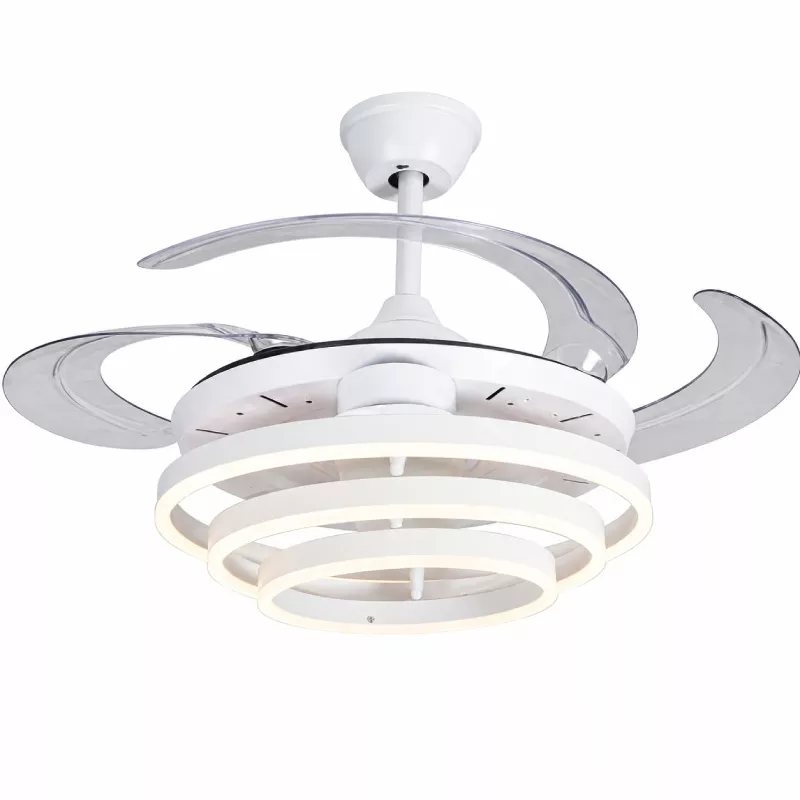 Quạt trần đèn thiết kế cánh nhựa tối giản, hiện đại QT-286 - Hình ảnh 2