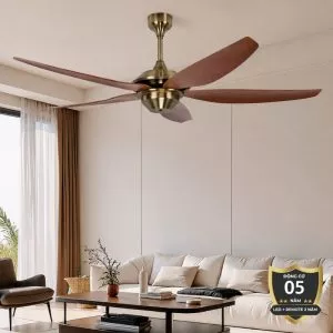 Quạt trần thiết kế 5 cánh nhựa tối giản, hiện đại QT-246