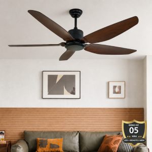 Quạt trần thiết kế 5 cánh nhựa tối giản, hiện đại QT-268