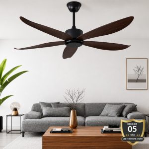 Quạt trần thiết kế 5 cánh nhựa tối giản, hiện đại QT-273