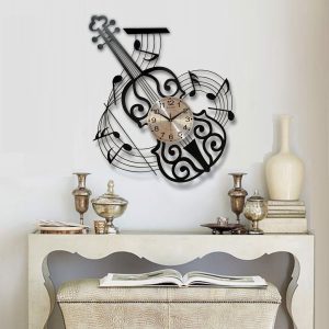 ĐỒNG HỒ TREO TƯỜNG DECOR KIỂU ĐÈN GUITAR  - DH1938